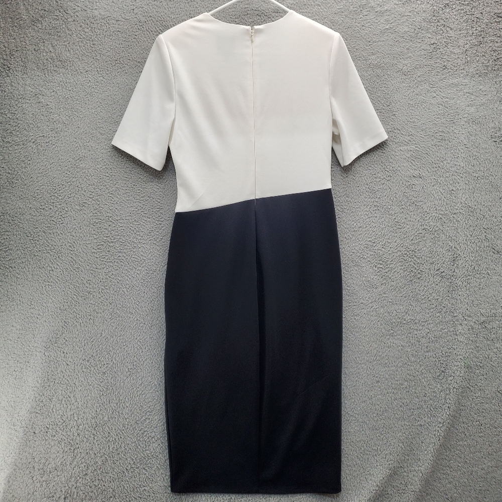 Adrianna Papell White and black Two-Tone Midi Dress - Picture 7 of 12